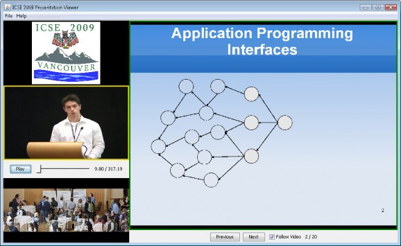 ICSE 2009 Presentation Viewer screenshot