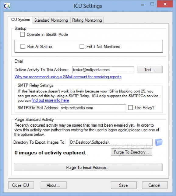 ICU Child Monitoring Software screenshot