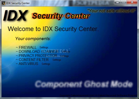 IDX Security Center screenshot