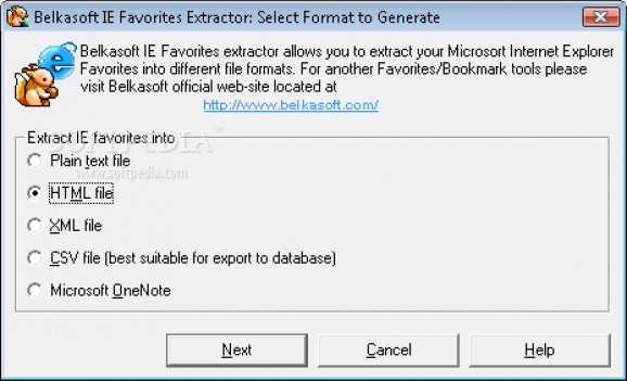 Belkasoft IE Favorites Extractor screenshot