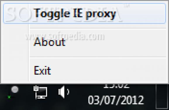 IE Proxy Toggle screenshot
