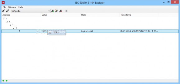 IEC 60870-5-104 Explorer screenshot