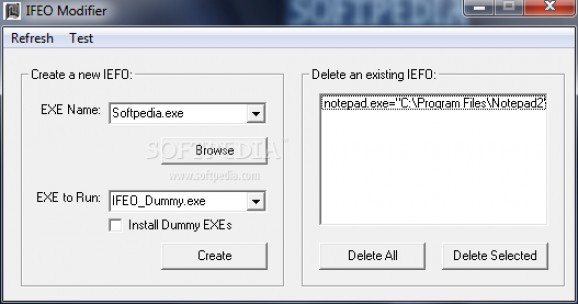 IFEO Modifier screenshot