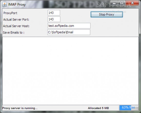 IMAP Proxy screenshot