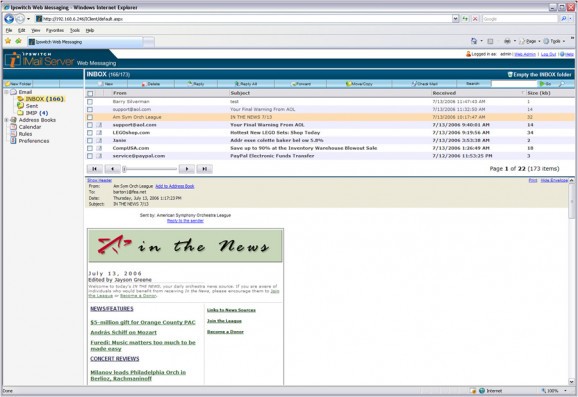 Ipswitch IMail Server screenshot