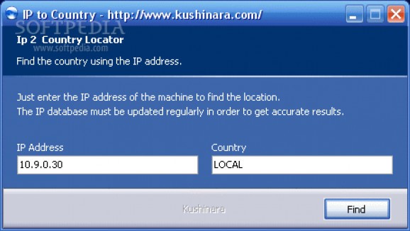 IP 2 Country screenshot