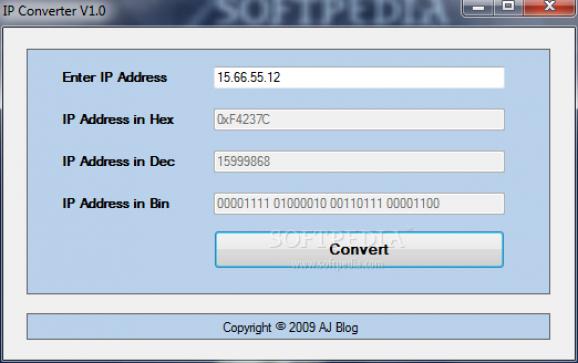 IP Address Converter screenshot