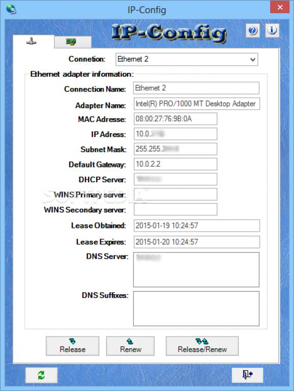 IP-Config screenshot