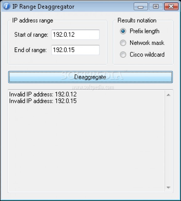IP Range Deaggregator screenshot