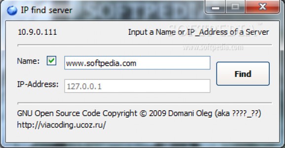 IP find server screenshot