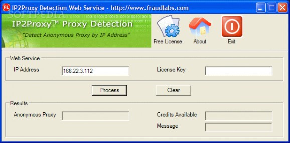 IP2Proxy Anonymous Proxy Detection (Desktop Application) screenshot