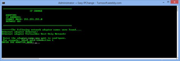 Easy IPChange (formerly IPCHANGE) screenshot