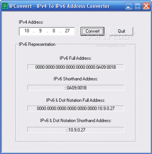 IPConvert screenshot