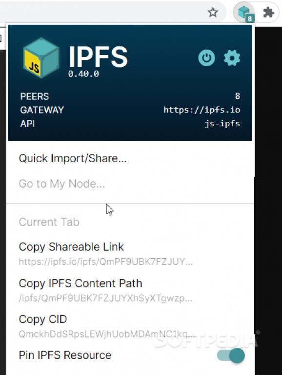 IPFS Companion for Chrome screenshot