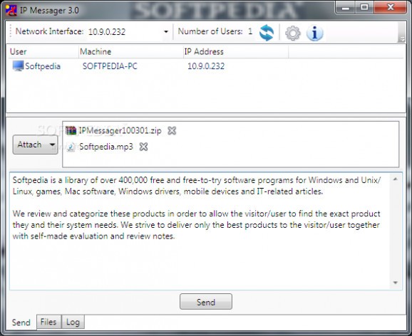 IP Messager screenshot