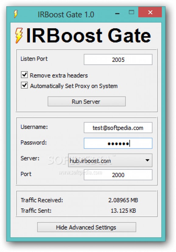 IRBoost Gate screenshot