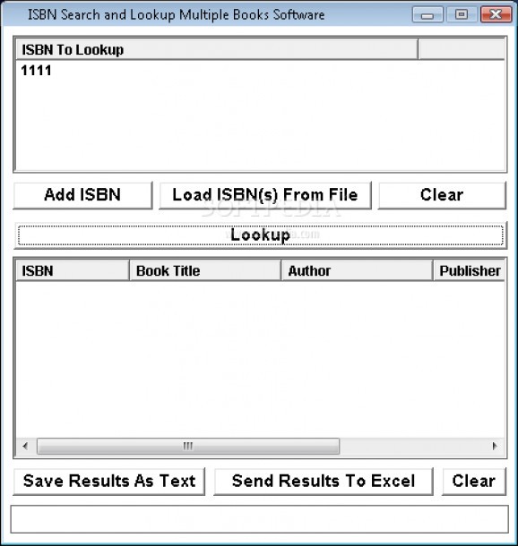 ISBN Search and Lookup Multiple Books Software screenshot