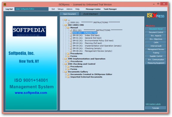 ISOXpress ISO 14001 Professional screenshot