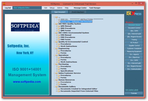 ISOXpress ISO 9001/14001 Professional screenshot