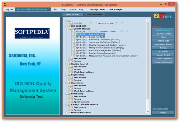 ISOXpress ISO 9001 Professional screenshot