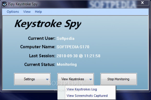 ISpy Keystroke Spy screenshot