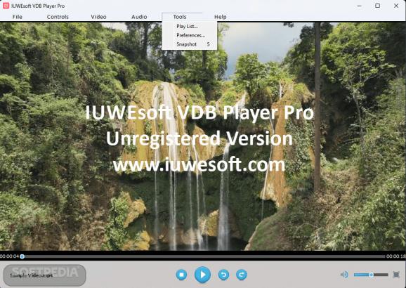IUWEsoft VDB Player Pro screenshot