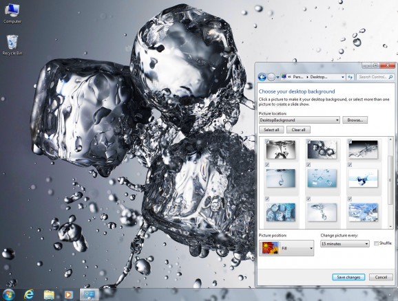 Ice Water Theme screenshot