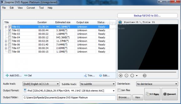 Icepine DVD Ripper Platinum screenshot