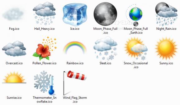 Icons-Land Vista Style Weather Icons Set screenshot