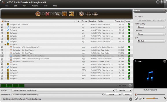 ImTOO Audio Encoder screenshot