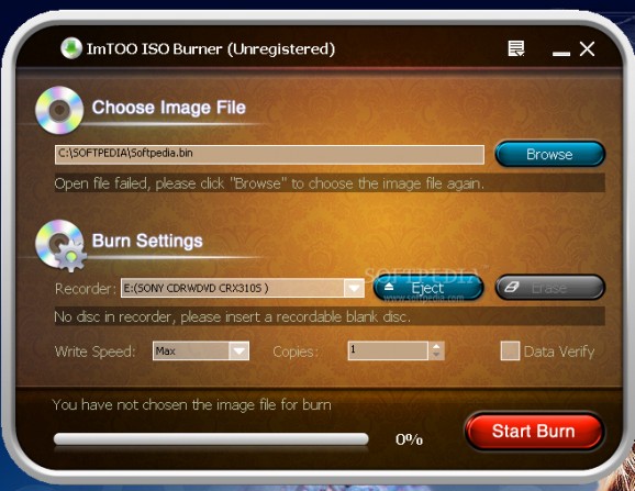 ImTOO ISO Burner screenshot