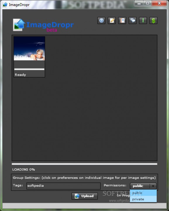 ImageDropr screenshot