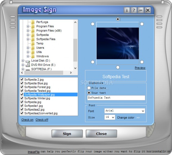 ImageSign screenshot