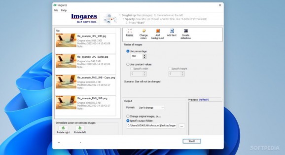 Imgares screenshot
