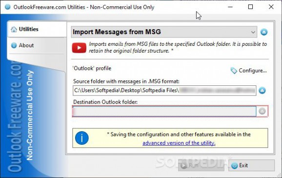 Import Messages from MSG Format screenshot