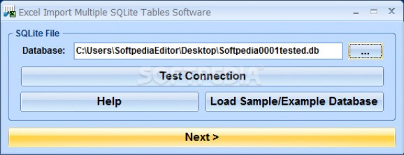 Import Multiple SQLite Tables Into Excel Software screenshot