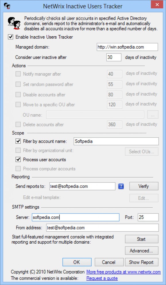 NetWrix Inactive Users Tracker screenshot