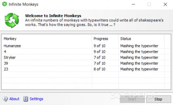 Infinite Monkeys screenshot