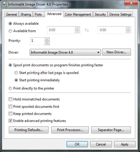 Informatik Image Driver screenshot