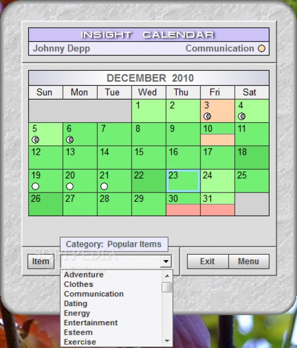 Insight Calendar screenshot