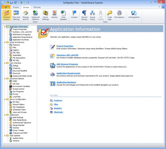 InstallAware Express for Windows Installer screenshot