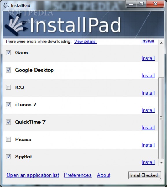 InstallPad screenshot