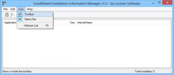 InstallShield Installation Information Manager screenshot