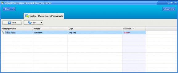 Instant Messengers Password Recovery Master screenshot