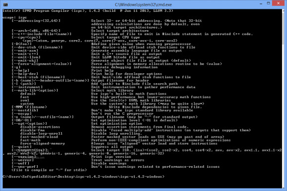 Intel SPMD Program Compiler (ISPC) screenshot