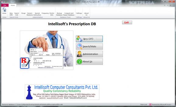 Intellisoft Prescription DB screenshot