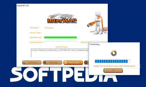 InterWAP VPN screenshot