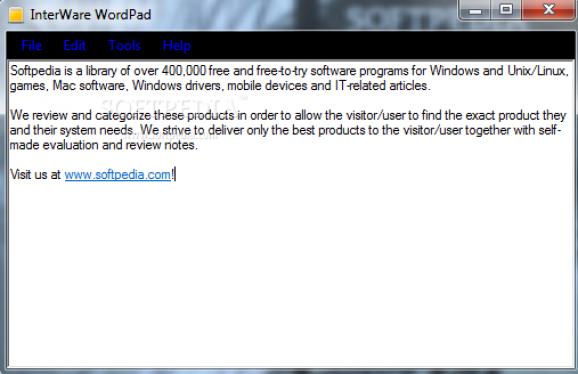 InterWare WordPad screenshot