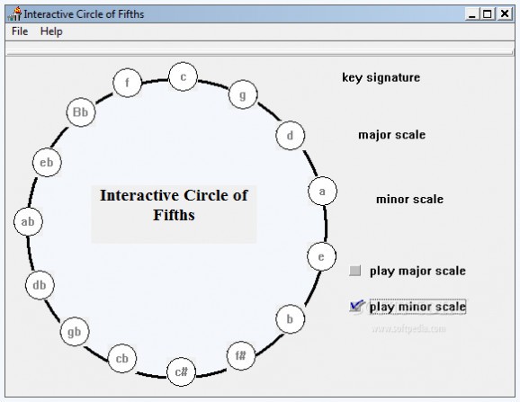 Interactive Circle of Fifths screenshot