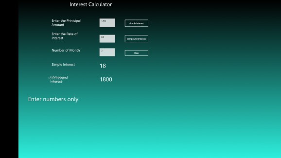 Interest Calc Machine screenshot